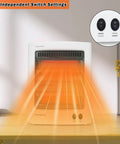 Portable Infrared Space Heater With Quartz Heating Element For Toasty Warmth Electric Heater With glowing heat rays