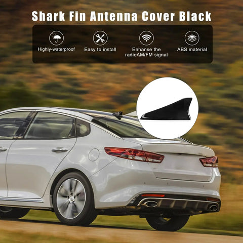 Glossy black Shark Fin Antenna Cover Dope Fit For Hyundai Sonata 2016-2019, Kia Optima 2016-2020, Elantra 2011-2015, Genesis G80 2015-2017