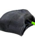 Heavy Duty Self Sealing Inner Tube With Preloaded Sealant for Wheelbarrows 4.80/4.0-8 inches, black rubber with green valve
