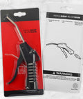 Packaging of Air Nozzle Blower Gun With Pro Grade Pistol Grip Set showing the tool with iron barrel and POM handle.