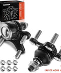 2 Pack Front Lower Ball Joints For Volkswagen And Audi Fits Jetta Golf GTI Beetle Passat Eos R32 Rabbit A3 Quattro Q3 Quattro 2006 2013 2015 2018 2012 2019 black steel with nuts