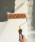 Killer Pineapple Texture Paint Roller For Faux Finish Walls Legit Sponge Pattern Tool being used on a wall with white paint.