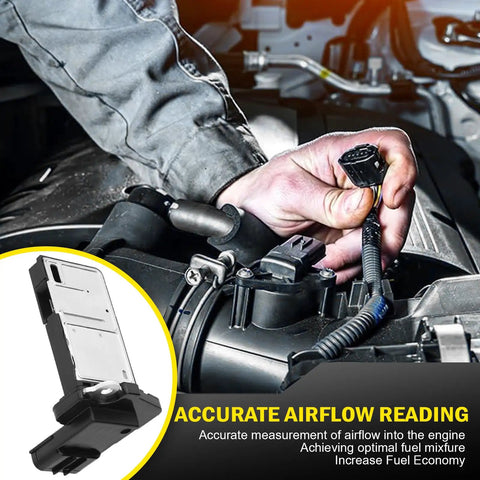 Acura Mass Air Flow MAF Sensor Replacement For ILX MDX RDX RL Civic Accord Odyssey Pilot And More OE Style Upgrade With Easy Install For Your Ride Premium Performance Sensor 37980 RNA A01 37980 RAD L11 MAF0033 installed in engine bay
