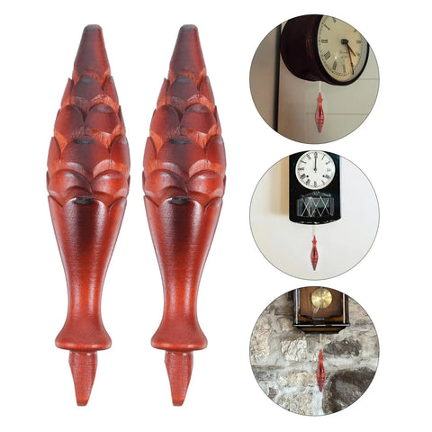 Cuckoo Clock Hammer Replacement Set Of 2, 5.9 Inch Vintage Pendulum Accessory For Wooden Wall Clocks, displayed and in use.