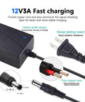 12V 5A Power Supply Adapter 60W With 100 To 240V AC Input And 12V Output 5.5 By 2.5mm DC Connector for LED Strip Modules