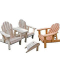 Get Your Hands Dirty Building Knockout Backyard Furniture With This Adirondack Chair Project Plan Value Pack Featuring Step By Step Diagrams And Easy Hardware Store Lists For Weekend Builders. Set of wooden Adirondack chairs and footrests, perfect for outdoor relaxation.