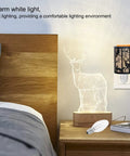 Warm white light from 15W C7 Replacement Bulbs for Wax Warmers Night Lights Salt Lamps and Candle Warmers, 120V, on nightstand.