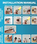 Installation manual for Magnetic Door Stopper With Hydraulic Shock Absorbent Tech, Soft Catch Magnetic Hold, Heavy Duty 304 Stainless Steel