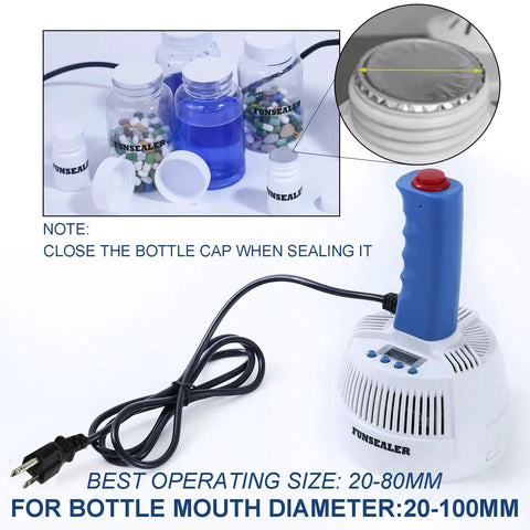 Heavy Duty Induction Heat Sealer Straight Shooter Bottle Cap Capping Machine For Aluminum Foil Films Works With Plastic Glass Containers Up To Four Inches Dual Voltage No Sweat Seals Top Tier Commercial Powerhouse