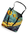 Industrial Cheese Conveyor Belt Artwork Tote Bag For Foodies And Cheese Lovers A Durable Cotton Carryall Perfect For Grocery Runs