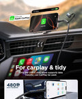 4 In 1 Charging Cable Set 6.6 Foot Nylon Braided 60W Fast Charge Cord MFi Certified Lightning USB C To USB C USB A To Lightning All In One Cable For iPhone iPad Galaxy MacBook And More 2 Pack Durable Multi Device Charger, shown in car and laptop use