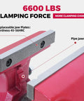 Pro Grade Heavy Duty 5 Inch Bench Vise With Anvil And 360 Degree Swivel Base Built Tough For Real World Shop Use, 5 Inch Jaw Width And Opening, Pipe Jaws From One Quarter Inch To Two And A Half Inches, 86,000 PSI Ductile Iron. 6600 lbs clamping force, replaceable jaw plates and pipe jaws