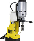 Heavy Duty Kick Ass Magnetic Drill Press With Rock Solid 2700 Lb Holding Power And Killer Tungsten Carbide Annular Cutter Kit close-up view