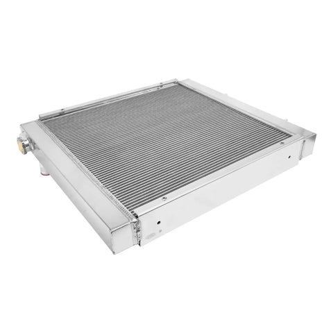 Top Shelf Four Row Aluminum Radiator For JLG Boom Lifts Scissor Lifts And Telehandlers Replacement Cooling Gear with ribbed core.