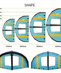 Inflatable Surf Wing For Kitesurfing And Foil Riding, Dope Water Fun Wind Wing For Adults And Beginners, Durable TPU Reinforced Polyester, Easy Inflate, 3m3 4m3 5m3 6m3 Size, Outdoor Play