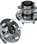 Rear Wheel Bearing Hubs Replacement for 2002 2003 2004 Toyota Camry Non-ABS Pair with 5 Bolt, 4 Bolt Square Flange