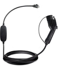 Portable Level 2 EV Charger 240V 16A With 25 Foot Cord features a black charging handle and plug for hassle-free home charging.