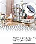 Living room with chairs using Nail On Furniture Sliders 16 Pack For Chair Legs One Point Five Inch Premium Floor Protectors