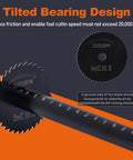 Close-up of Workhorse Internal Pipe Cutter Set with 44mm blade, tilted bearing design for PVC and ABS pipes