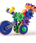 Cycle STEM Kit For Hands On Learning And Fine Motor Skills, 30 Piece Toddler Explorer Set with colorful gears assembled