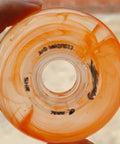 Orange Inline Skate Wheel Replacement Set 83A 72Mm 76Mm 80Mm Durable PU Wheels For Indoor Outdoor Street Skating Closeup