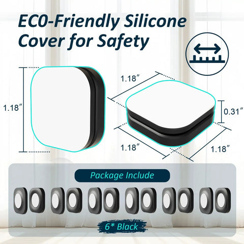 Eco-friendly silicone cover on Six Pack Magnetic Remote Holder Wall Mount With Self Adhesive Silicone Wrap Dual N52 Magnets