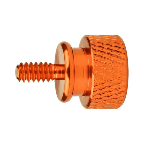 Side view of Aluminum Knurled Thumb Screws 20 Pack With Diamond Knurl Head No Tool Needed Hand Tightening M3 M4 6-32 8-32 Threads