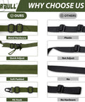 Comparison of Quick Adjust 2 Point Rifle Sling With HK Hook Padded Shoulder Pad against others, highlighting features.