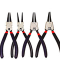 4 Piece Snap Ring Pliers Set For Automotive Use Internal And External Circlip Pliers Kit With Straight And 90 Degree Bent Jaw Tips