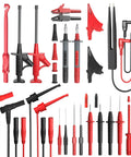 Plug-And-Play Pro Grade Silicone Multimeter Test Leads Kit With Replaceable Probes, Alligator Clips, 25-Piece Set for Multimeters