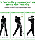 Sequence of golfer using Weighted Golf Swing Trainer For Indoor Practice And Warm Up Right Handed Grip Training Device