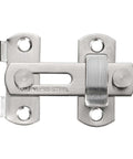 4 Pack Brushed Nickel Stainless Steel Barn Door Latches 2.75 x 2.02 Inches Gate Lock for Barn Gate Bi-Fold Sliding Doors
