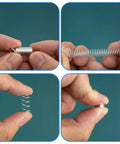 200 Piece Spring Assortment Kit With 20 Sizes Of Galvanized Steel Compression And Extension Springs Perfect For Home Repairs DIY Fixes And Automotive Projects You Need This Heavy Duty Set In Your Toolbox Today, assorted springs in hand