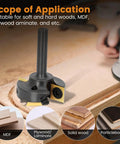 Heavy Duty Carbide Insert Surfacing Router Bit With One Quarter Inch Shank And One And One Quarter Inch Cutting Diameter Four Wing Anti Vibration Design TiAlN Coated Replaceable Blades For Heat Resistance Pro Grade Woodworking Planing Bit used on MDF surface