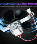 2 Speed Range Hood Motor Assembly Replacement Part With Easy Install Bracket And C Frame Fan Blade For Nu Tone 40000 42000 Series Hoods Fits BP17 99080492 99080363 97005161 99080533 99080410 AP4527731 Romalon