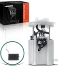 Left Side Fuel Pump Module Assembly With Sending Unit For 2011 2015 Jeep Grand Cherokee And Dodge Durango V6 3.6L Replacement Plug And Play Direct Fit shown with packaging and components.
