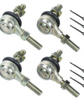 Left And Right Tie Rod Ball Joint Set 10mm Bolt For 50cc 70cc 90cc 110cc 125cc Chinese Quad ATV Go Kart Dirt Bike Moped Scooter Fits Tao Tao Coolster Baja Kazuma Roketa SunL Apollo Kymco And More. 10mm steel ball joints with pins