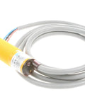 Diffuse Reflection Infrared Obstacle Avoidance Sensor with adjustable range, cable, and connector, ideal for robotics automation