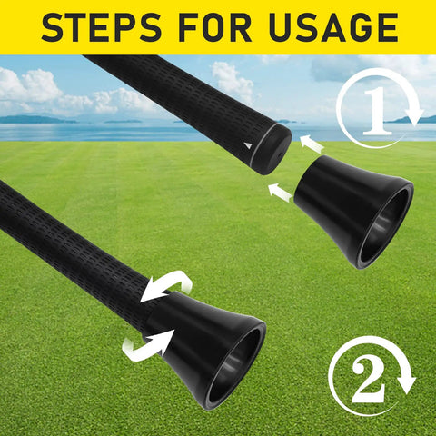 4 Pack Golf Ball Retriever Grabber With Suction Cup For Putter Grip End Of Putter - Durable Ball Pickup Tool For Quick On Course Ball Retrieval And Practice Sessions