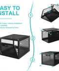 Go To Secure Combination Lock Box For Personal Items With Large Capacity, easy installation steps in black 11.4 by 9 by 7.5 inches