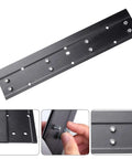 16 Inch Sheet Metal Bender for HVAC Ductwork and Roofing Panels Hemming Forming, close-up of steel construction and adjustment bolts