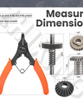 All-in-One Worm Gear Kit For 5Qt And 6Qt Stand Mixers That Keeps Your Home Kitchen Workhorse Running, dimensions shown