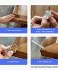 Step-by-step guide to install Clear Corner Protectors For Furniture 12 Pack Super Easy Install Edge Safety Bumpers.