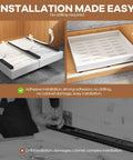 Image showing installation ease of Two Pack Zero Fuss Pull Out Cabinet Organizers Built Like A Tank Smooth As Butter Roll Out Shelves.
