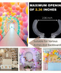 Clear Balloon Arch Clips Set, 10 Pack, 3.5 Inch Heavy Duty Spring Clips for Balloon Arches and Backdrops, Waterproof Rustproof ABS Plastic