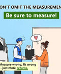 Illustration of a delivery person giving a box to a woman with text about measuring correctly, related to Expandable Window Screen 2 Pack Adjustable Fit.