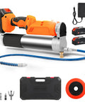 Cordless Electric Grease Gun Kit With Dual 2.0Ah Batteries And Bright LED Light, 12,000 PSI, Delivers 5.3 oz per Minute