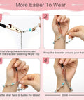 Step-by-step use of Bracelet Clasp Clamp Tool For Jewelry Making With Metal Shaft And One Hand Operation Extender And Fastening Device