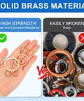 9 Piece Copper Washer Kit With M18 Copper Washers Sealing Rings and inferior washers comparison