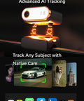 Smartphone Gimbal Stabilizer With 3 Axis Stabilization, Magnetic AI Tracker with images detected during tracking